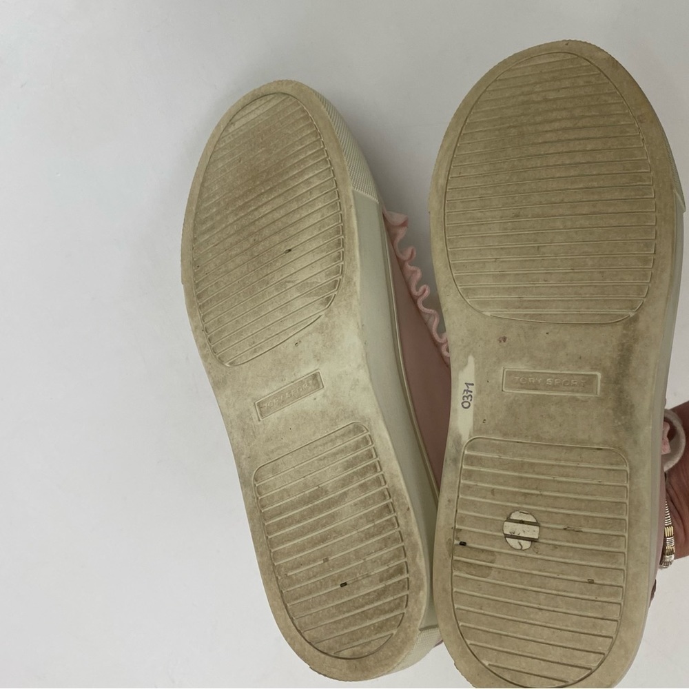 Tory Burch || Tory Sport‎ Ruffle Sneaker Pink 5 - Picture 9 of 9